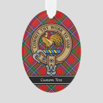 Clan Sinclair Crest over Tartan Ornament