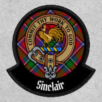 Clan Sinclair Crest over Tartan Patch