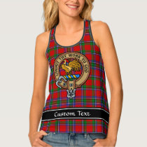 Clan Sinclair Crest over Tartan Tank Top