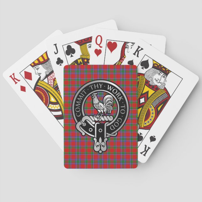 Clan Sinclair Crest & Tartan Playing Cards (Back)