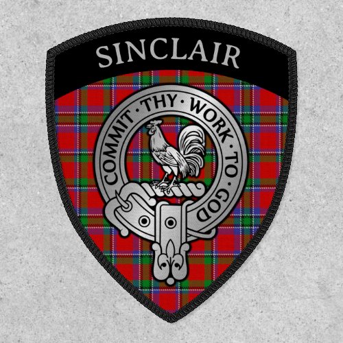 Clan Sinclair Crest  Tartan Shield Patch