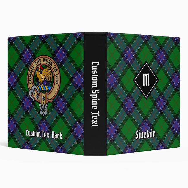 Clan Sinclair Hunting Tartan 3 Ring Binder (Background)