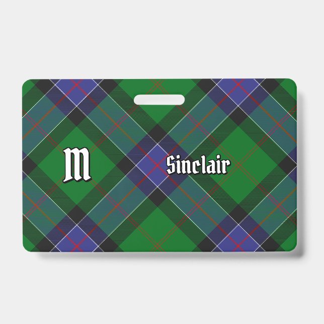 Clan Sinclair Hunting Tartan Badge (Front)