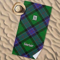 Clan Sinclair Hunting Tartan Beach Towel