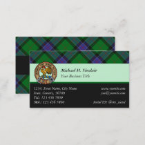 Clan Sinclair Hunting Tartan Business Card