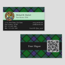 Clan Sinclair Hunting Tartan Business Card