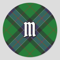 Clan Sinclair Hunting Tartan Classic Round Sticker