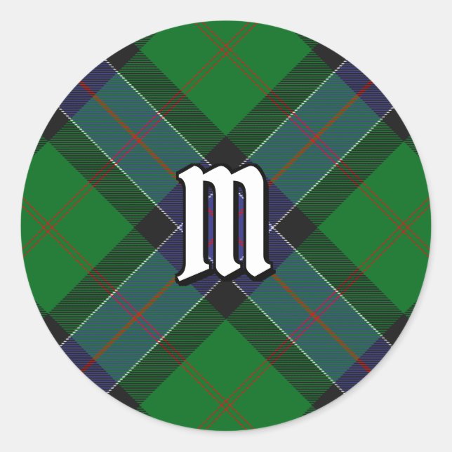 Clan Sinclair Hunting Tartan Classic Round Sticker (Front)