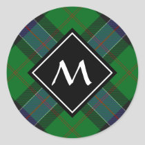 Clan Sinclair Hunting Tartan Classic Round Sticker