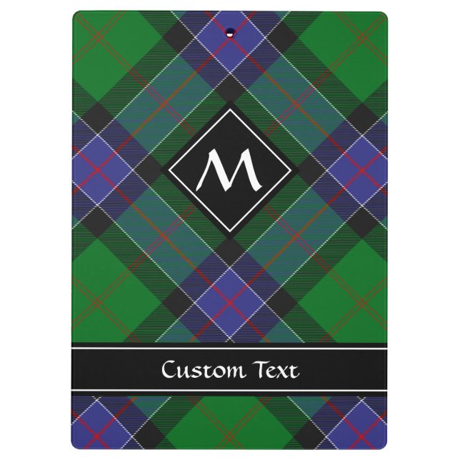 Clan Sinclair Hunting Tartan Clipboard (Back)