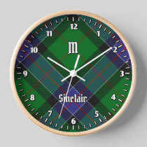 Clan Sinclair Hunting Tartan Clock