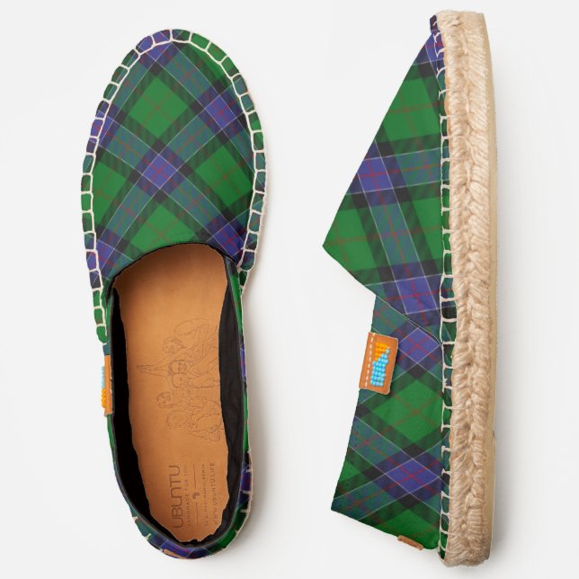 Clan Sinclair Hunting Tartan Espadrilles (Side)