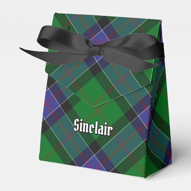 Clan Sinclair Hunting Tartan Favor Boxes (Front Side)