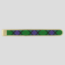 Clan Sinclair Hunting Tartan Gold Finish Tie Bar