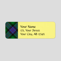Clan Sinclair Hunting Tartan Label