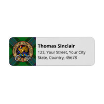 Clan Sinclair Hunting Tartan Label