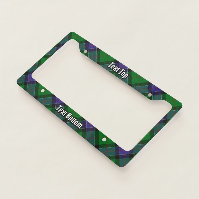 Clan Sinclair Hunting Tartan License Plate Frame (3/4)