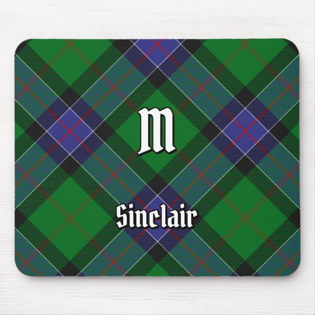Clan Sinclair Hunting Tartan Mouse Pad (Front)