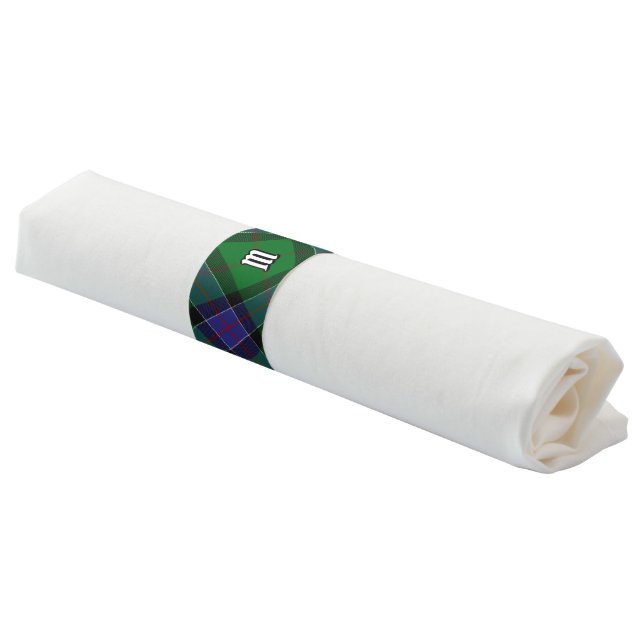 Clan Sinclair Hunting Tartan Napkin Bands (Angled)