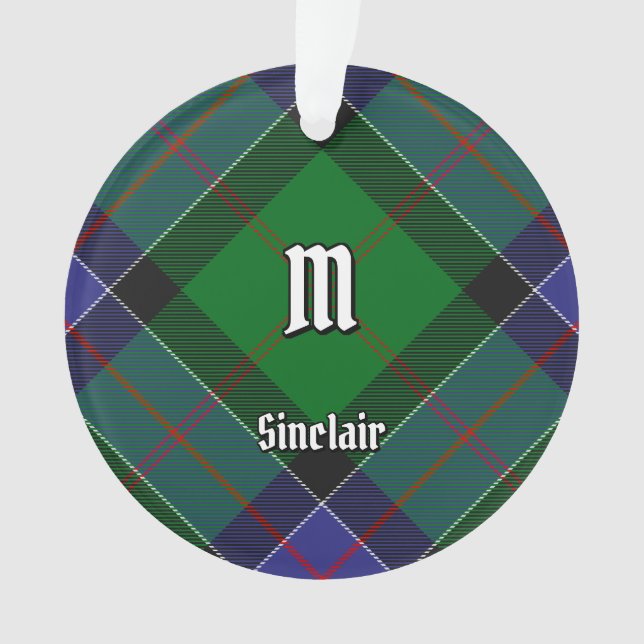 Clan Sinclair Hunting Tartan Ornament (Front)