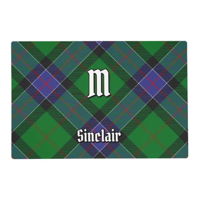 Clan Sinclair Hunting Tartan Placemat (Front)