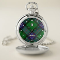 Clan Sinclair Hunting Tartan Pocket Watch