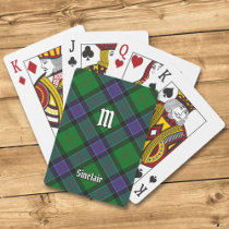 Clan Sinclair Hunting Tartan Poker Cards