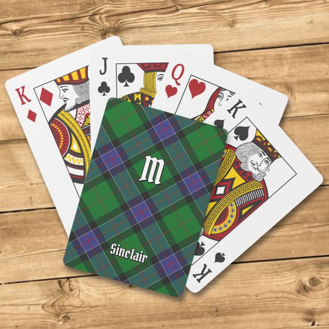 Clan Sinclair Hunting Tartan Poker Cards (Creator Uploaded)