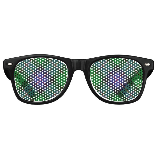 Clan Sinclair Hunting Tartan Retro Sunglasses (Front)