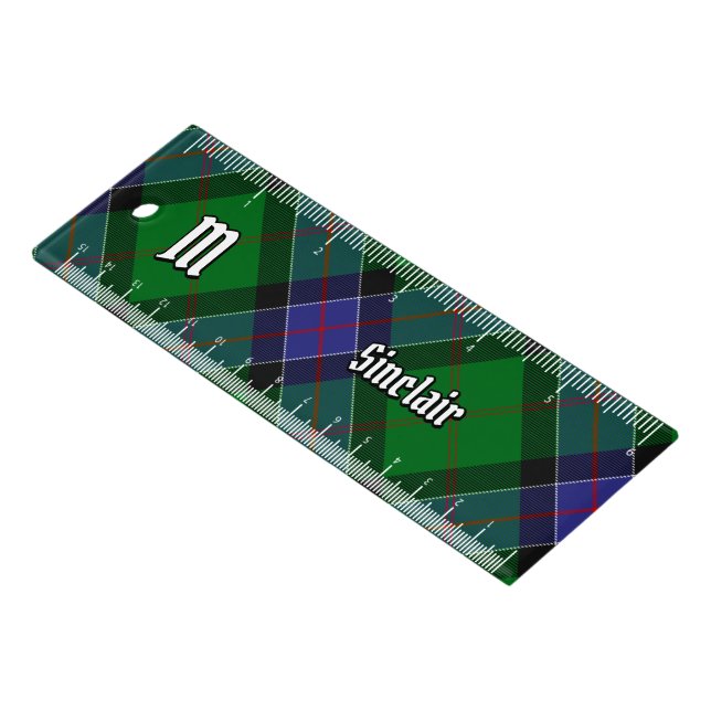 Clan Sinclair Hunting Tartan Ruler (Angled)