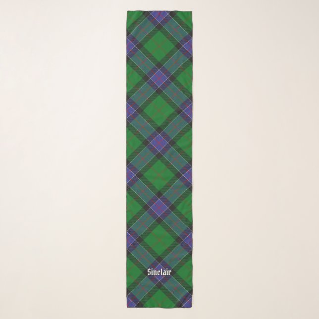 Clan Sinclair Hunting Tartan Scarf (Front)