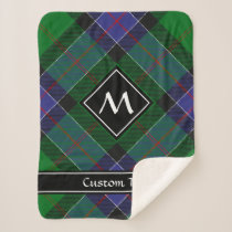 Clan Sinclair Hunting Tartan Sherpa Blanket