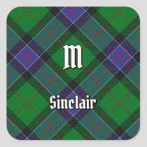 Clan Sinclair Hunting Tartan Square Sticker