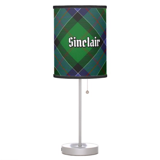 Clan Sinclair Hunting Tartan Table Lamp (Left)