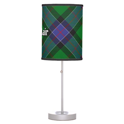 Clan Sinclair Hunting Tartan Table Lamp (Front)