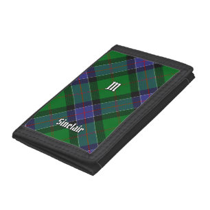 Clan Sinclair Hunting Tartan Tri-fold Wallet