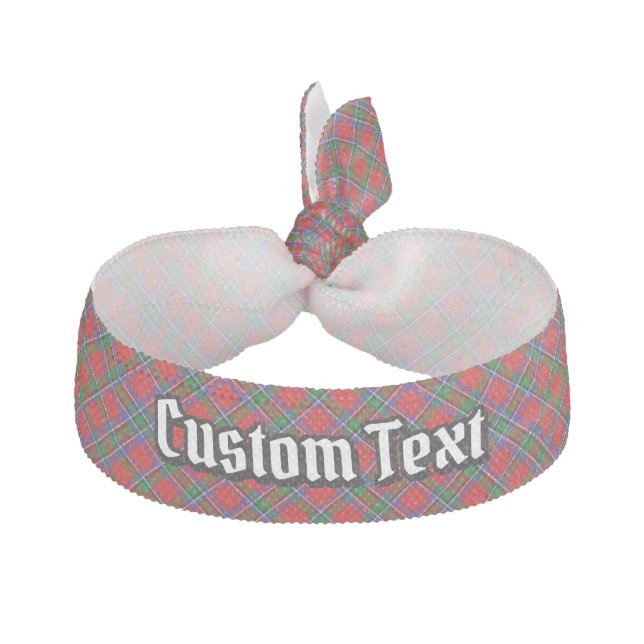 Clan Sinclair Red Tartan Elastic Hair Tie (Front)