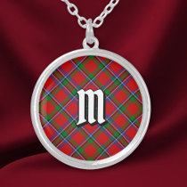 Clan Sinclair Red Tartan Silver Plated Necklace