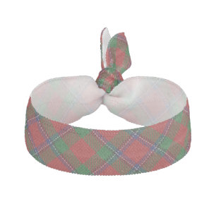 Clan Sinclair Scottish Accents Red Green Tartan Elastic Hair Tie