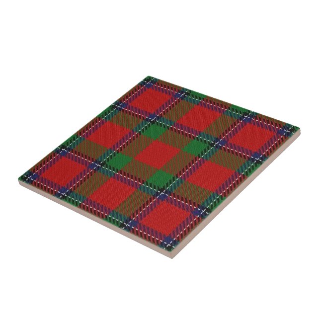 Clan Sinclair Scottish Expressions Tartan Ceramic Tile (Side)