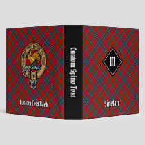 Clan Sinclair Tartan 3 Ring Binder