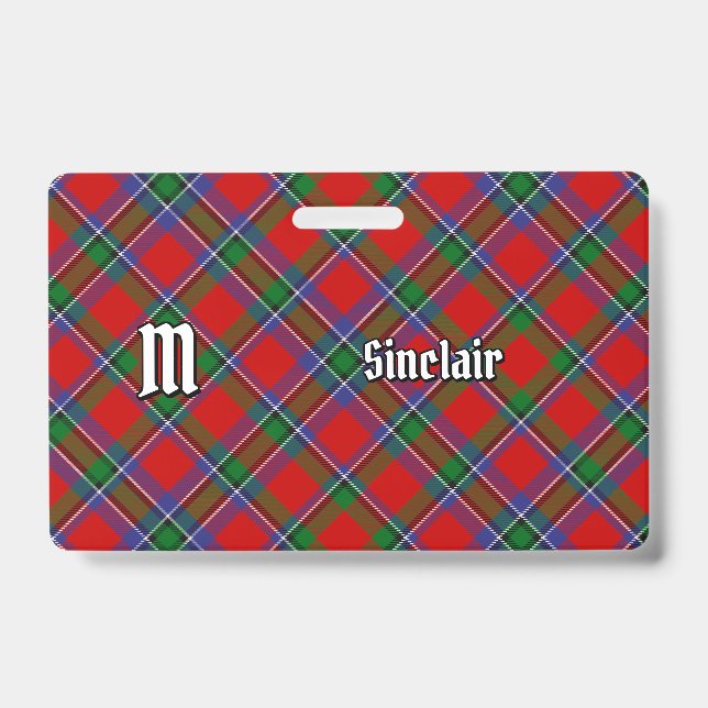 Clan Sinclair Tartan Badge (Front)