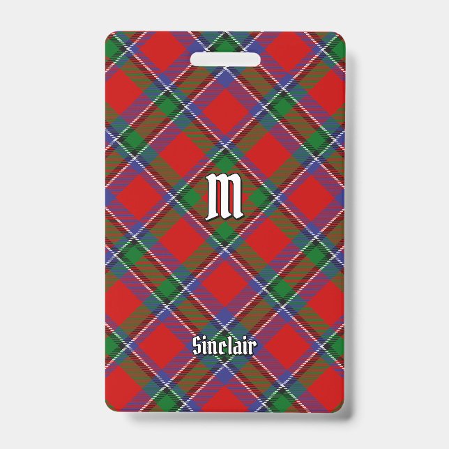 Clan Sinclair Tartan Badge (Front)
