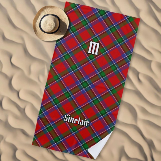 Clan Sinclair Tartan Beach Towel (Creator Uploaded)