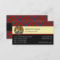 Clan Sinclair Tartan Business Card