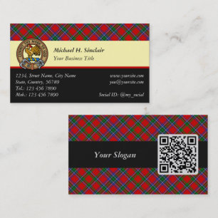 Clan Sinclair Tartan Business Card