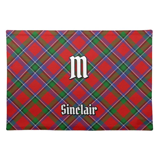 Clan Sinclair Tartan Cloth Placemat (Front)
