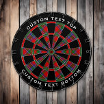 Clan Sinclair Tartan Dart Board<br><div class="desc">Clan Sinclair traditional tartan with modern colors. Seamless pattern. Two custom text areas on outer ring.</div>