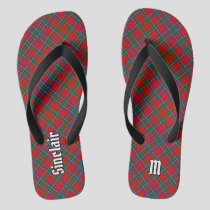 Clan Sinclair Tartan Flip Flops