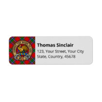 Clan Sinclair Tartan Label